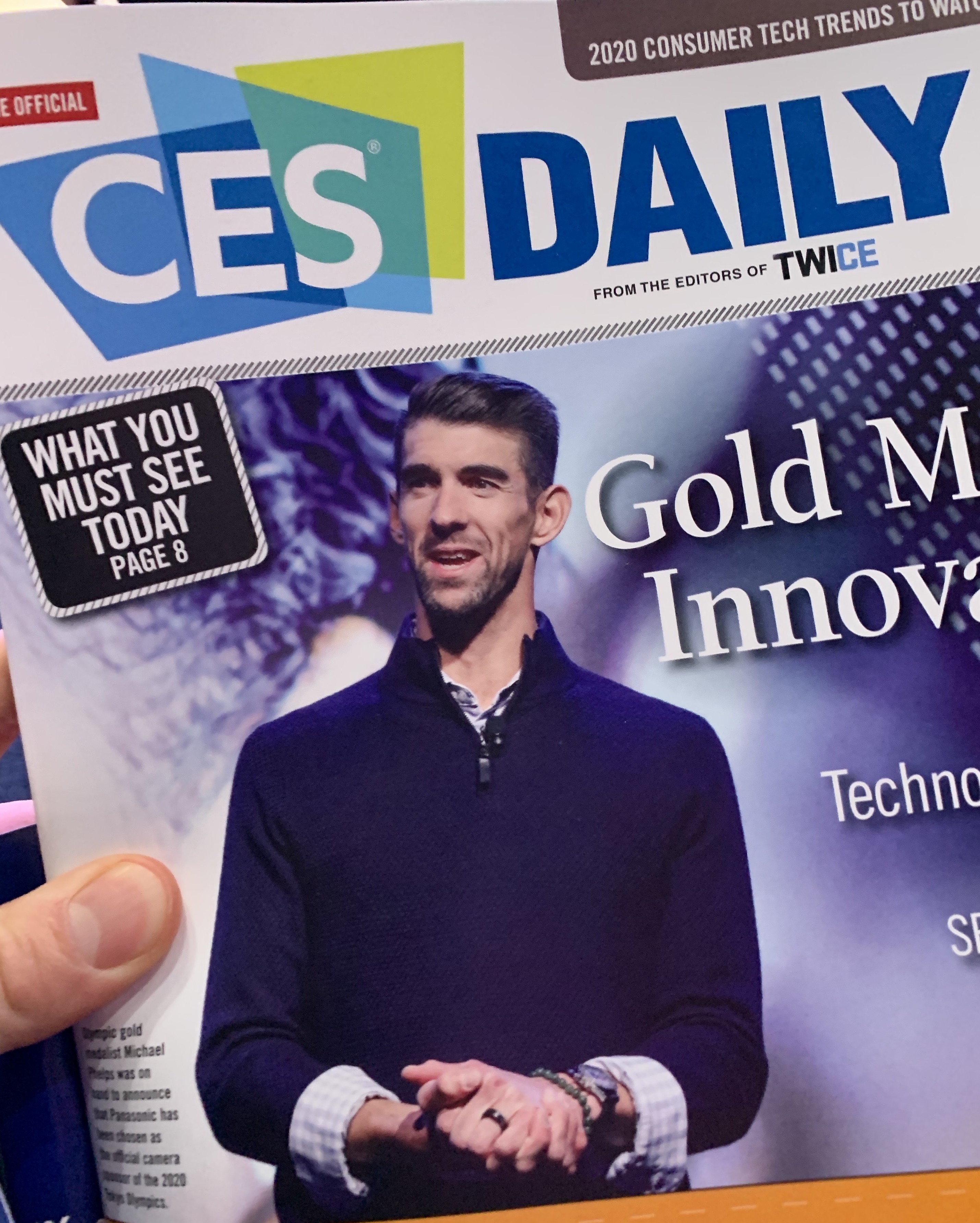 Michael Phelps at CES