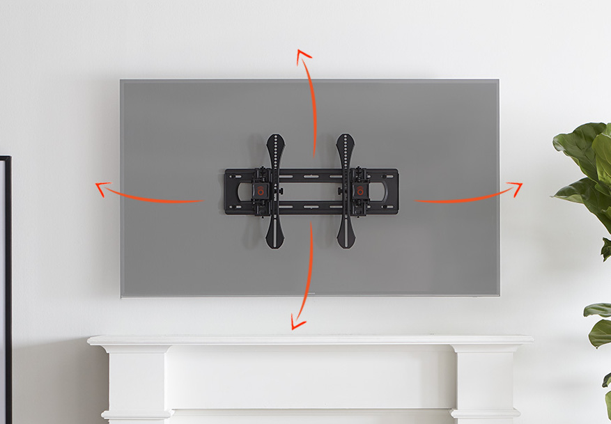 tilting tv mount for over fireplace