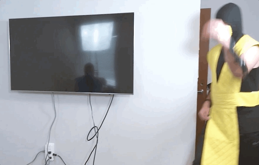 hide your tv cables so you don't end up like Scorps