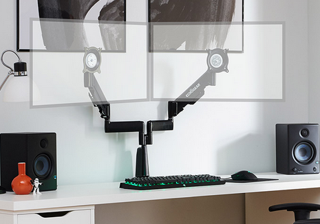 Dual monitor mount